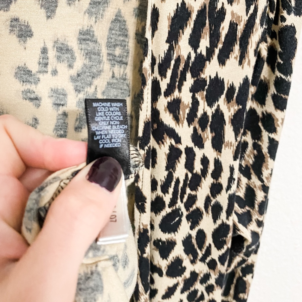 Express Leopard Print Robe Size S - Picture 6 of 7